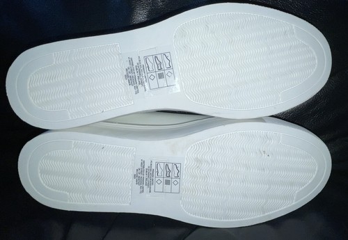 LADIES SIZE 7 WHITE RHINESTONE DESIGN LACE UPS NEW NEVER WORN PRIMARK - Picture 8 of 8