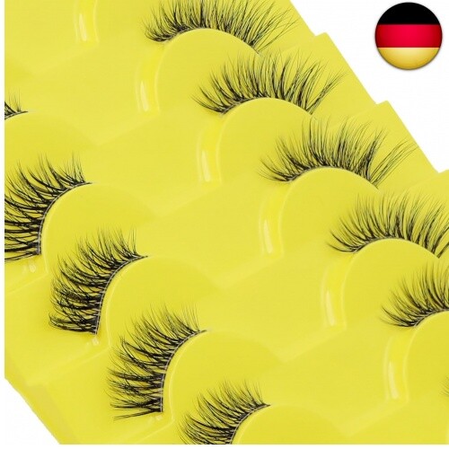 Halbe Wimpern – Natürliche Fake Lashes Mit Transparentem Band Für Einen Sanften Look
