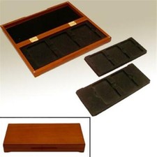 3 / 6 Certified Graded Coin Slab Oak Display Box PCGS NGC Safe Storage Case NEW