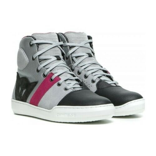 SCARPE DONNA DA MOTO ESTIVE DAINESE YORK AIR LADY SHOES ROSA GRIGIO