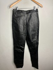 Vintage Wilsons Leather Straight Pants Women's Size 6 Black 1731