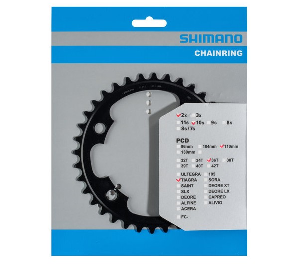 Shimano KettenbläTter Tiagra FC-4700, 36 ZäHne, 110 Mm, Aluminium Y-1RC36000-image