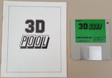 3D Pool  1989 MicroPlay Game for Commodore Am...