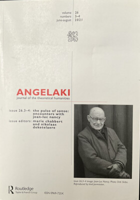 Angelaki Volume 26 3-4 june-August 2021
