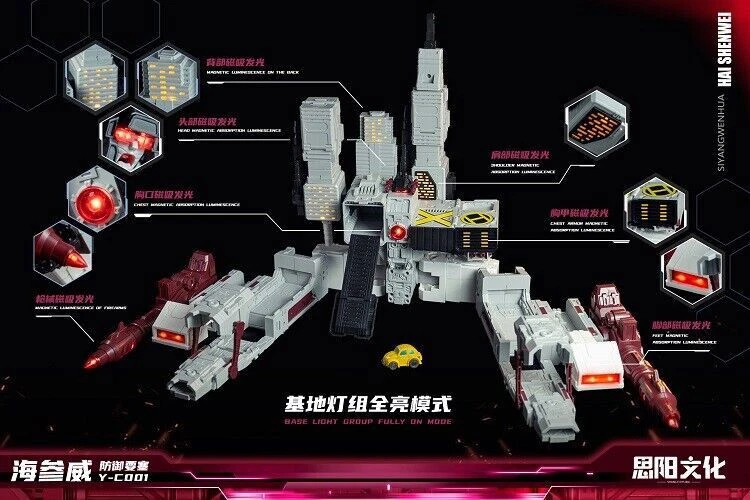 New Siyang Culture Y-C001 Metroplex Transformable Toy Action Figure In Stock - Image 3 of 4