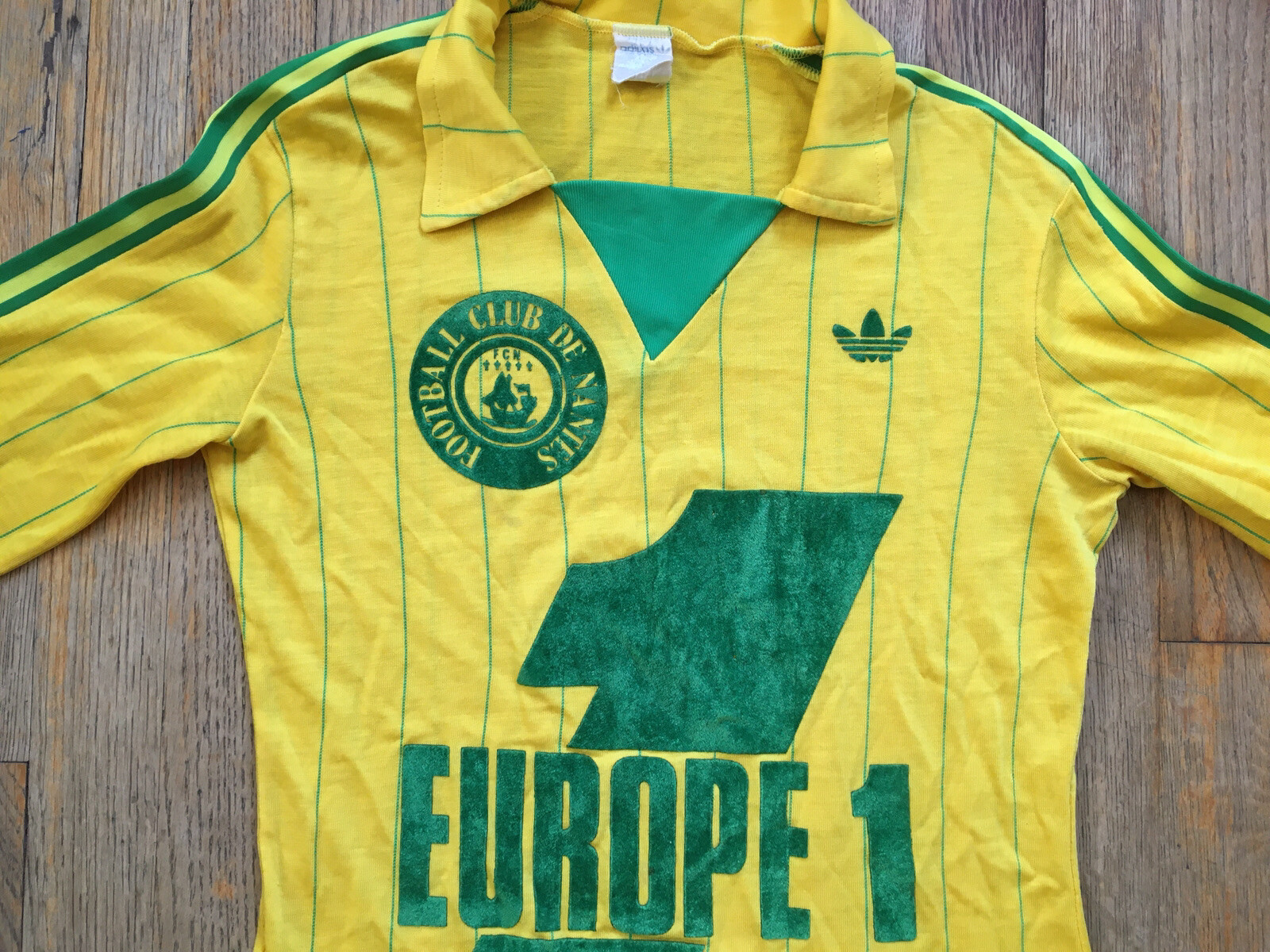 VTG 1978-79 Season Adidas Nantes FC Europe 1 Jersey, Youth Large/Women’s Sm