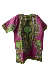 Women African Ankara Wax Print Traditional Clothing Casual Dress.    cotton Top