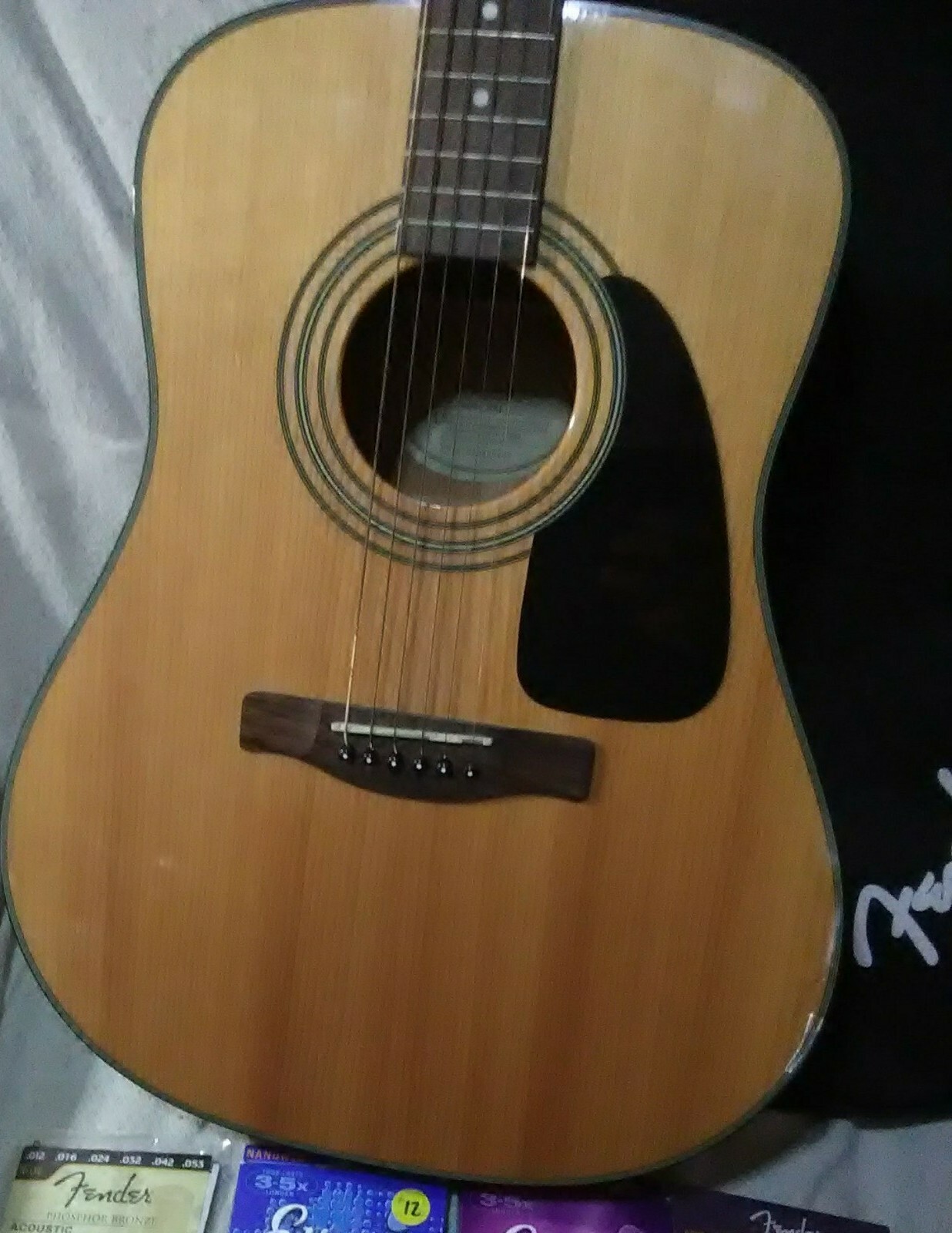 Fender DG8S NAT Dreadnought Acoustic Guitar w/ Gig Bag ++ eBay