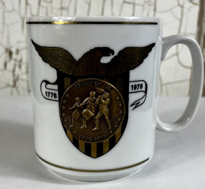 VTG Whirlpool ''Spirit of 76'' Bicentennial Coffee Mug with Coin Logo Anniversary