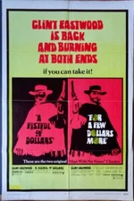 A FISTFUL OF DOLLARS FOR A FEW MORE one sheet movie poster 27x41 CLINT EASTWOOD