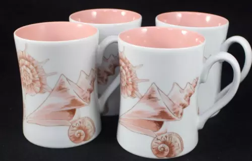Fitz and Floyd Coquille Set of Four Mugs