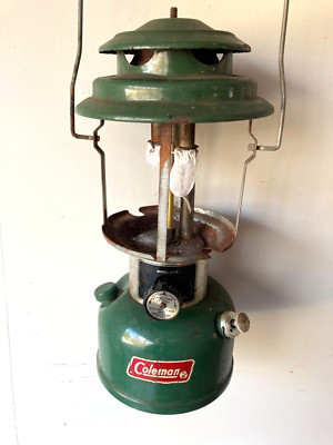 Coleman Lantern, Double Mantle, 220 K, Green, March 1981 | eBay