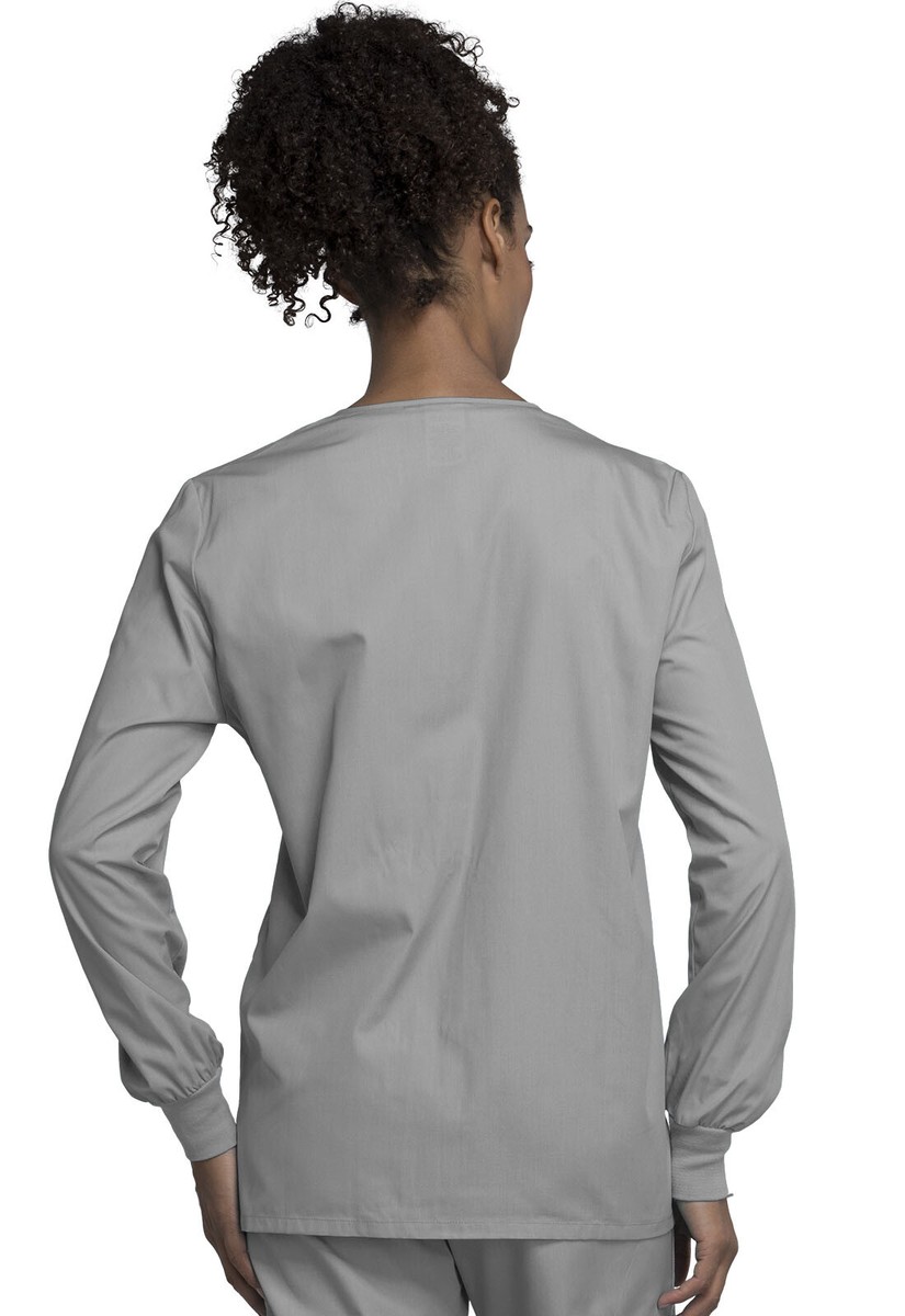 Cherokee Workwear Women Originals Snap Front Warm-Up Jacket 4350