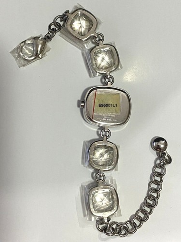 MARC ECKO E95001L1 Silver St/St Crystals Lady's Bracelet Watch Quartz #33 NWT - Picture 9 of 10