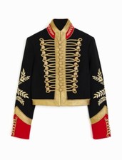 Rabanne X H&m Embroidered Wool Jacket Sartorial Blazer Size Small