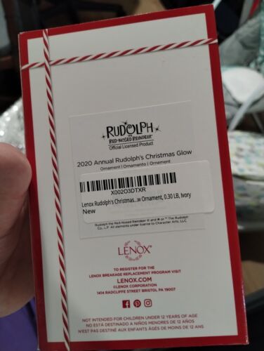 Lenox 2020 Rudolph's Christmas Glow Jahresornament NEU IM KARTON - Bild 3 von 5