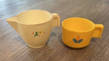 Fischer price fun with food yellow cup And Creamer