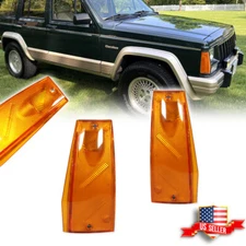 Amber Lens Side Marker Set For 84-96 Jeep Cherokee 86-92 Comanche 84-90 Wagoneer