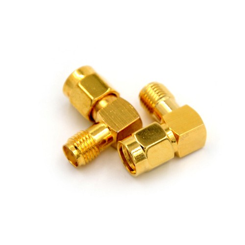 2x Adapter 90° RP.SMA male jack to SMA female jack connector right angle M/F .GJ - Zdjęcie 6 z 6