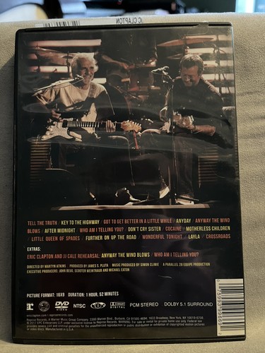 Eric Clapton Live in San Diego (with Special Guest JJ Cale)(DVD) - - Picture 2 of 3