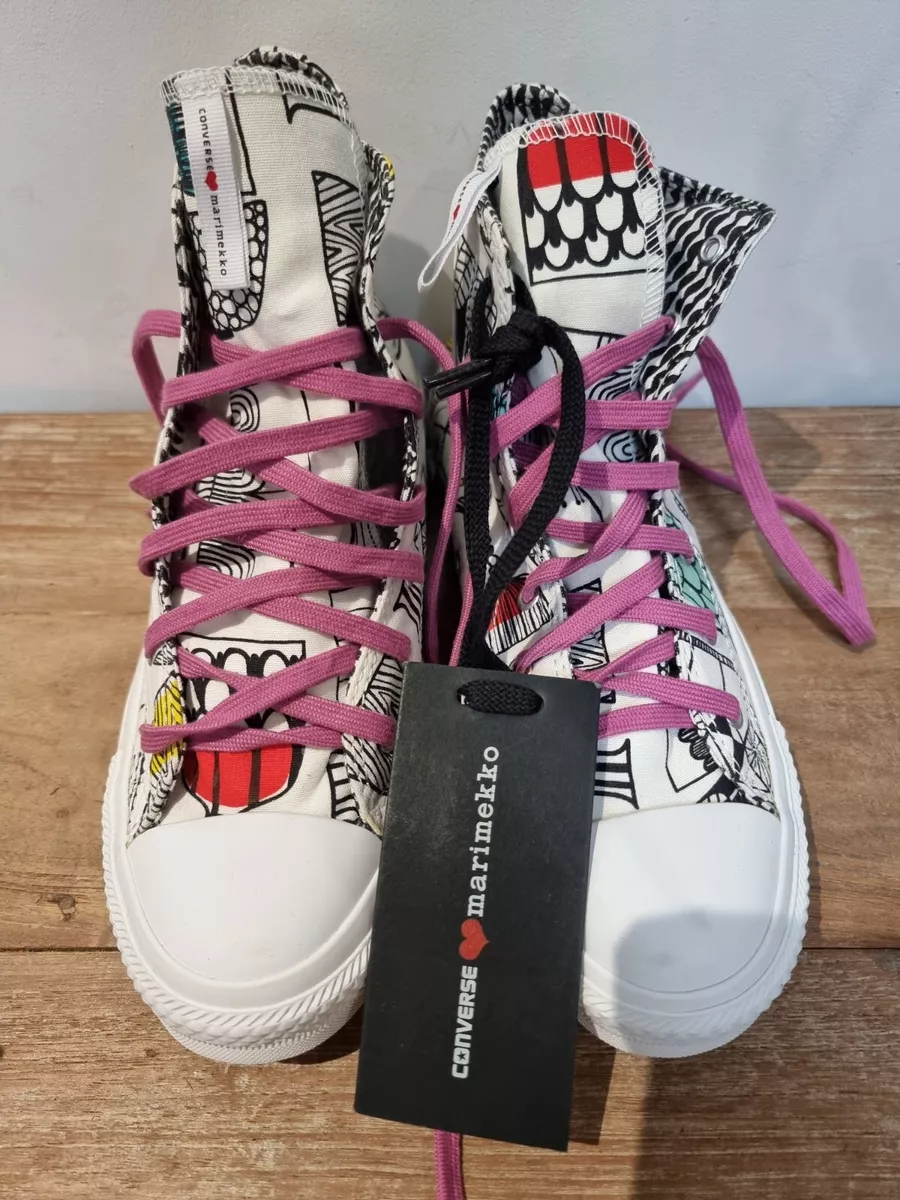 Converse Marimekko 5 37.5 7 High Top Sneakers Trainers shoes cartoon | eBay