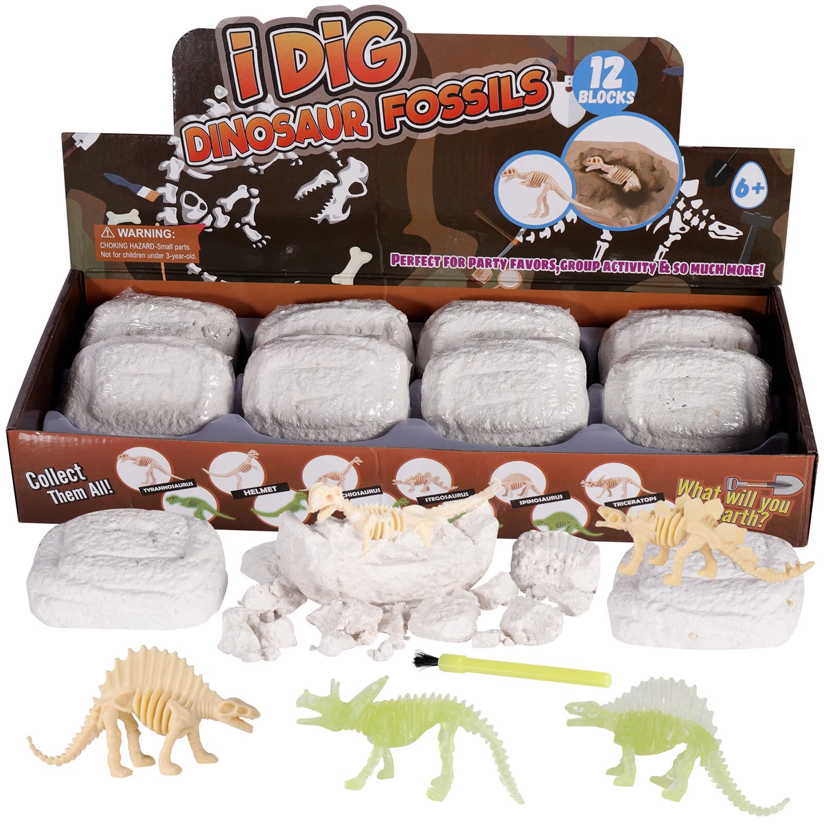Dig Up Dinosaur Fossil Digging Toys 12 Cute Dinosaur Fossil