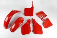 Kunststoff Verkleidung Kit Honda CR 250 1987 Rot Ufo Plast Vintage Epoche