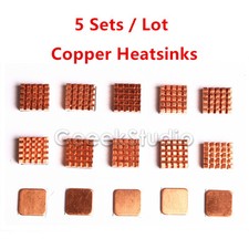 5 Sets of Heatsinks 15 Pcs of Copper Heat Sink Cooling Kit for Raspberry Pi 3