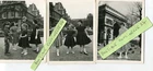 LOT 3 photos of young girls in PARIS including feeding pigeons Arc de Triomphe