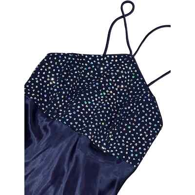 L.A. Glo, Navy Blue Halter Mini Dress, 5, #629-G | eBay
