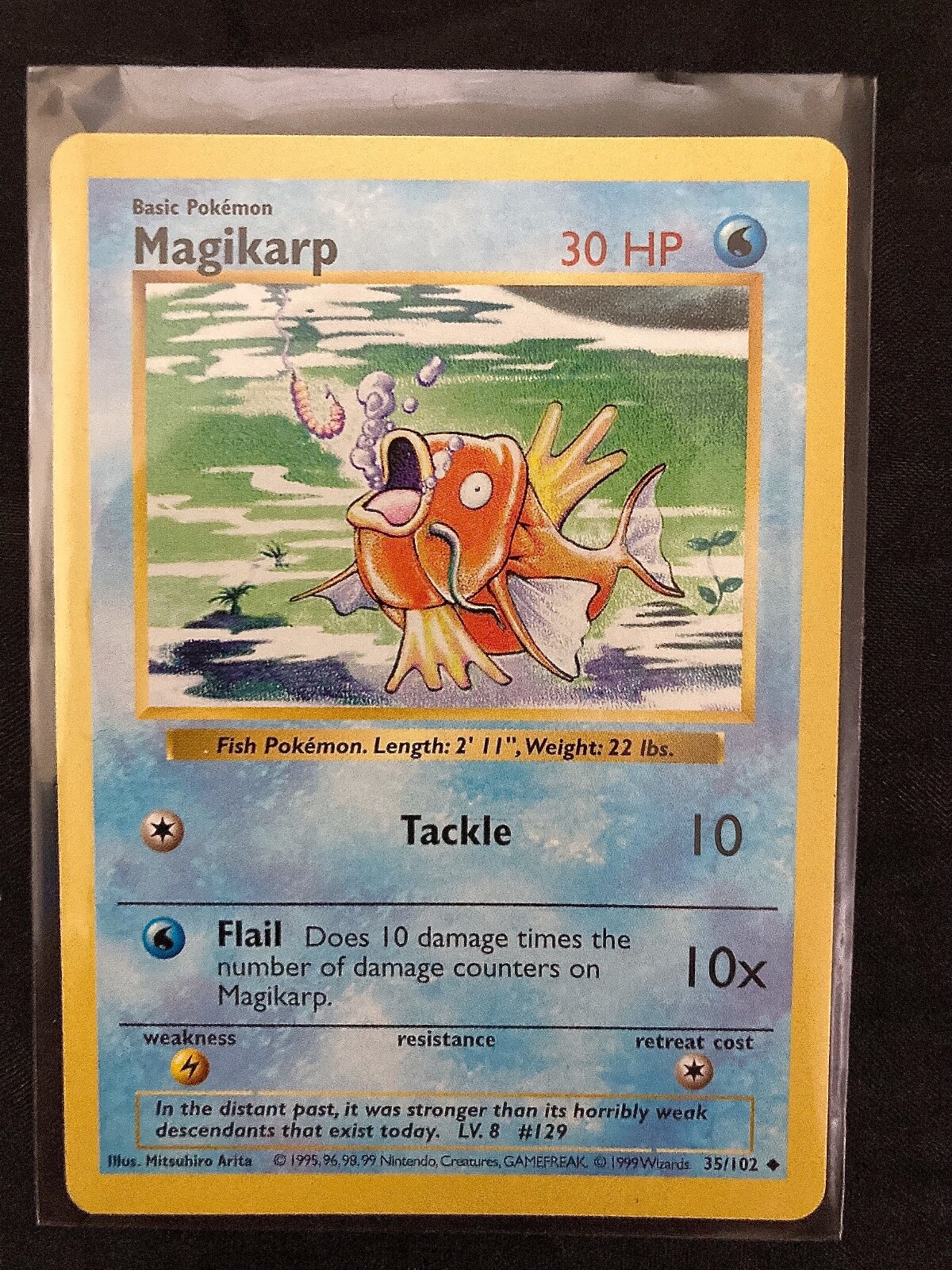 SHADOWLESS MAGIKARP 35/102 WOTC RARE Pokemon Cards Base Set