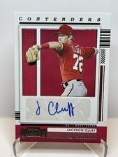 Jackson Cluff 2021 Contenders Auto Autograph #CACL Washington Nationals H9
