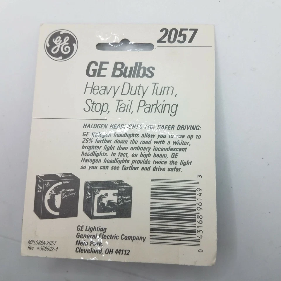 General Electric Miniature Lamps Bulb No. 2057, 12 Volts, 2 Bulbs - Image 4 of 4
