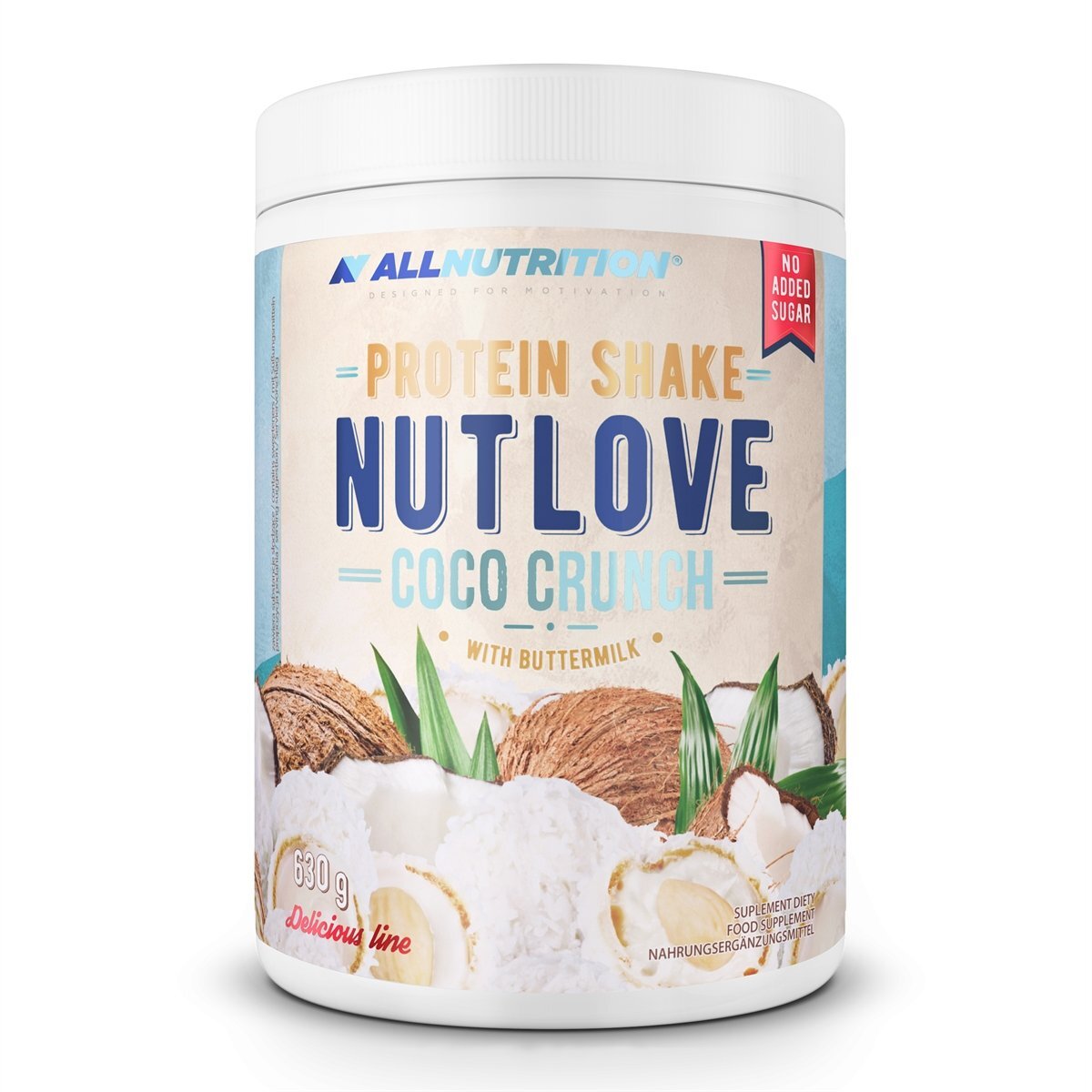 Allnutrition Nutlove High Protein Shake Coco Crunch Buttermilk Supplement 630g