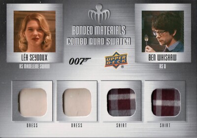 James Bond Villains & Henchman, Lea / Ben Bonded Materials Quad Relic Card BM-70