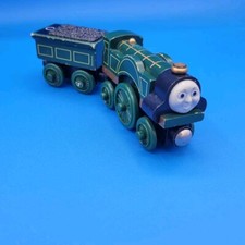 Thomas  Friends Tank Engine Wooden Railway Emily and Tender, Green
