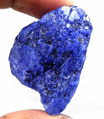 画材 Sapphire Genuine Fine Dyed 250-300 Ct Natural Blue Sapphire Uncut Raw Rough EGL Loose