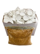 CAJA DE CASCARLLA 100 1 LIBRA DE JUTIA AHUMADA RELIGION IFA Eggshell Powder
