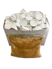 CAJA DE CASCARLLA 100 1 LIBRA DE JUTIA AHUMADA RELIGION IFA Eggshell Powder