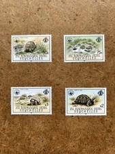 Zil Elwannyen Sesel. Giant Tortoises Of Aldabra, 1st Series. 1985 4v Issue, MNH