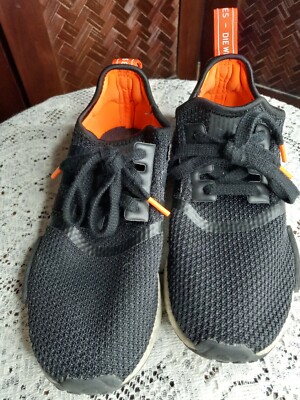 Adidas 3 Stripes Black Orange mesh sneaker mens shoe size 6 | eBay Adidas 3 Stripes Black Orange mesh sneaker mens shoe size 6 | eBay