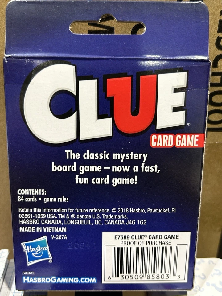 Clue Card Game by Hasbro Gaming – Mystery Detective Family Game Ages 8+ - Image 2 of 2