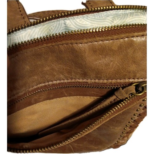 The Sak Brown Leather Convertible Backpack Crossbody Shoulder Top Handle Bag - Picture 5 of 5