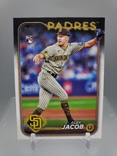 2024 Topps Update Baseball #US66 Alek Jacob Rookie Card. rookie card picture
