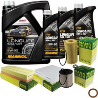 Mann Inspektionspaket 8L Mannol Longlife 5W-30 FüR Mercedes W163 ML 270 CDI