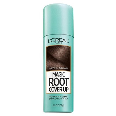 L'Oreal Magic Root Cover Up Gray Hair Spray Medium Brown 2 oz