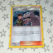 Pokémon TCG Brock's Training Trainer Dragon Majesty 55/68 Rare EN 2018