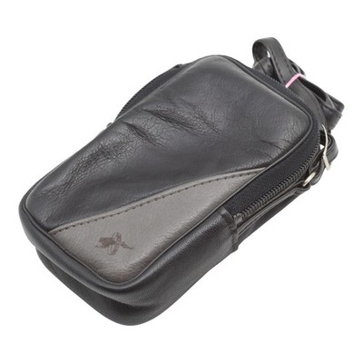 Haso Bereitschaftstasche Tasche case Schwarz black aus Leder leather universal