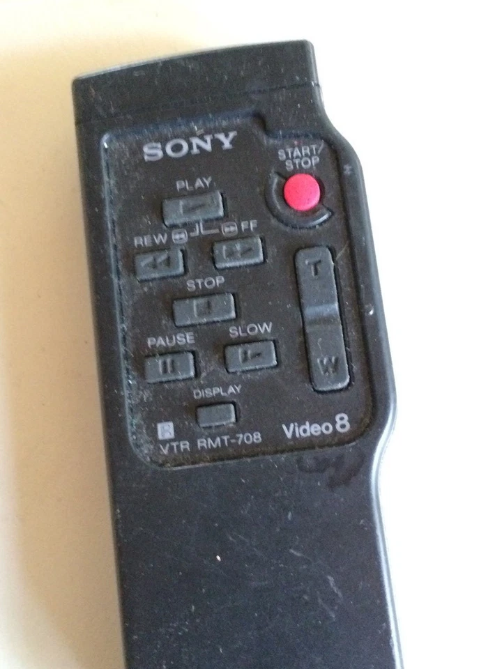 Nuevo Control Remoto SONY VTR RMT-708 Video 8 CCD TRV Series Handycam Control Foto 2 de 4