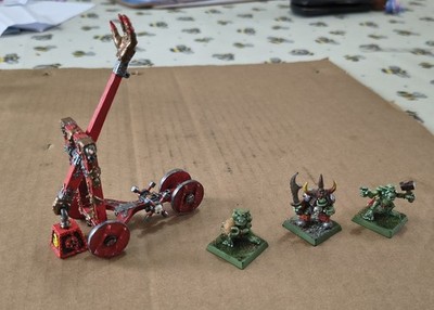 Warhammer Ork Rock Lobber. Metall. 90er Jahre Version. Zerstörungsmaschinen